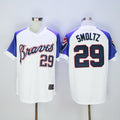 John Smoltz #29 Atlanta Braves Majestic Mens 1973 Retired Cooperstown Limited Throwback Jersey - White