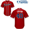 Atlanta Braves #40 Majestic Mens Bartolo Colon Alternate Limited Cool Base Jersey - Red