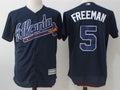 Freddie Freeman #5 Atlanta Braves Majestic Mens Alternate Limited Cool Base Jersey - Navy Blue
