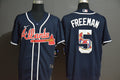 Freddie Freeman #5 Atlanta Braves Nike Mens Team Logo Limited Cool Base Jersey - Navy Blue