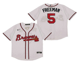Freddie Freeman #5 Atlanta Braves Nike Mens Limited Cool Base Jersey - White