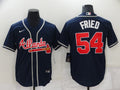 Max Fried #54 Atlanta Braves Nike Mens Limited Cool Base Jersey - Navy Blue