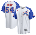 Max Fried #54 Atlanta Braves Mens 2023 City Connect Limited Cool Base Baseball Jersey - White