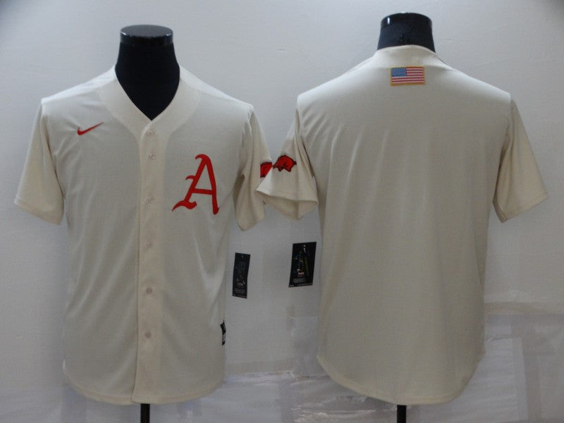 Atlanta Braves Nike Mens Limited Blank Cool Base Jersey - Cream