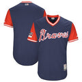 Atlanta Braves Majestic Mens 2018 Blank Players Weekend Authentic Team Jersey - Navy