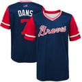 Dansby Swanson Atlanta Braves Majestic Mens 2017 Dans Players Weekend Limited Jersey - Navy
