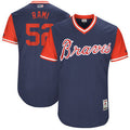 Jose Ramirez Atlanta Braves Majestic Mens 2017 Rami Players Weekend Authentic Jersey - Navy