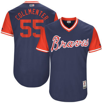Josh Collmenter Atlanta Braves Majestic Mens 2017 Collmenter Players Weekend Authentic Jersey - Navy
