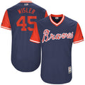 Matt Wisler Atlanta Braves Majestic Mens 2017 Wisler Players Weekend Authentic Jersey - Navy