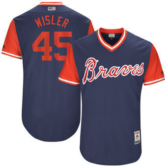 Matt Wisler Atlanta Braves Majestic Mens 2017 Wisler Players Weekend Authentic Jersey - Navy
