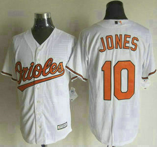 Adam Jones #10 Baltimore Orioles Mens 2015 Home Limited Cool Base Jersey - White