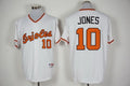 Adam Jones #10 Baltimore Orioles Majestic Mens 1976 Turn Back Clock Limited Jersey - White