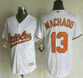 Manny Machado #13 Baltimore Orioles Mens 2015 Home Limited Cool Base Jersey - White