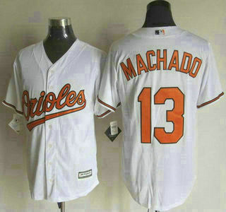 Manny Machado #13 Baltimore Orioles Mens 2015 Home Limited Cool Base Jersey - White
