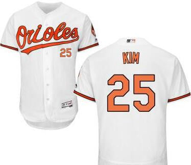 Baltimore Orioles #25 Majestic Mens Hyun Soo Kim Home Limited Cool Base Baseball Jersey - White