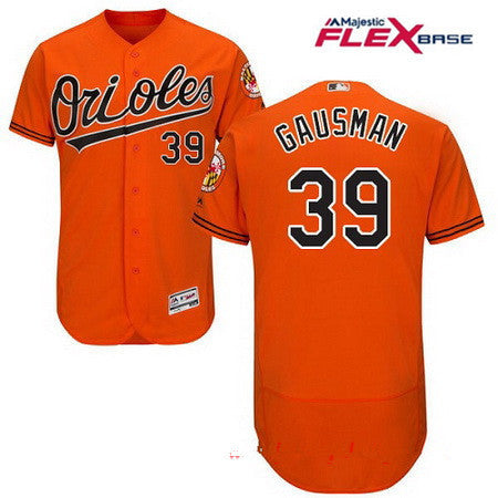 Kevin Gausman #39 Baltimore Orioles Majestic Mens Alternate Limited Flex Base Jersey - Orange