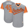 Mark Trumbo #45 Baltimore Orioles Majestic Mens 2017 Trumbo Players Weekend Authentic Jersey - Gray