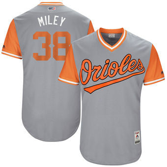 Wade Miley Baltimore Orioles Majestic Mens 2017 Miley Players Weekend Authentic Jersey - Gray