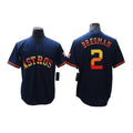 Alex Bregman #2 Houston Astros Men'S Baseball Rainbow Limited Jersey - Navy