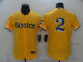Xander Bogaerts #2 Boston Red Sox Nike Mens 2021 City Connect Flex Base Jerseys Limited Jersey - Gold