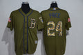 David Price #24 Boston Red Sox Majestic Mens Salute To Service Limited Baseball Jersey - Green