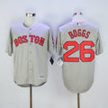 Wade Boggs #26 Boston Red Sox Mens Retired Road Limited Cool Base Baseball Jersey - Gray