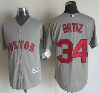 David Ortiz #34 Boston Red Sox Mens 2015 Away Limited Cool Base Jersey - Gray