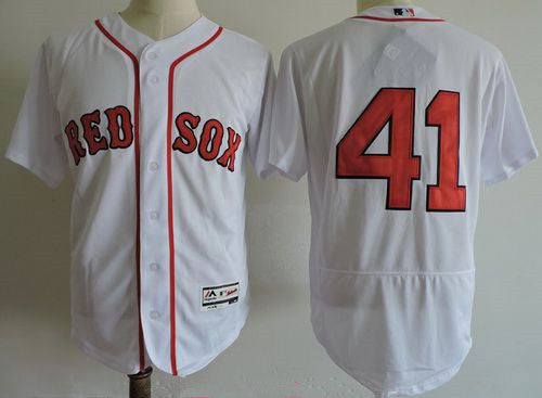 Chris Sale #41 Boston Red Sox Majestic Mens No Name Home Limited Flex Base Jersey - White