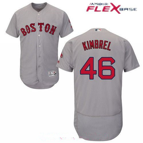 Craig Kimbrel #46 Boston Red Sox Majestic Mens Road Limited Flex Base Jersey - Gray