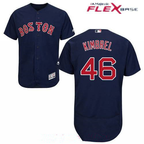 Craig Kimbrel #46 Boston Red Sox Majestic Mens Alternate Limited Flex Base Jersey - Navy Blue