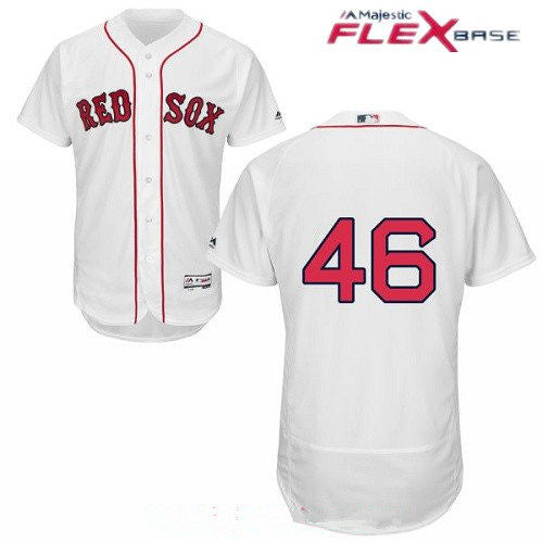 Craig Kimbrel #46 Boston Red Sox Majestic Mens Home Limited Flex Base Jersey - White