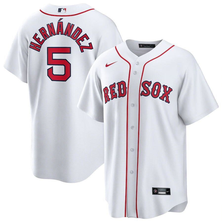 Enrique Hernandez #5 Boston Red Sox Nike Mens Home Limited Player Jerseys Jersey - White