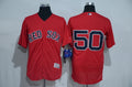 Mookie Betts #50 Boston Red Sox Majestic Mens 2016 No Name Flexbase Limited Baseball Jersey - Red