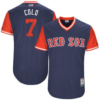 Christian Vazquez Boston Red Sox Majestic Mens 2017 Colo Players Weekend Authentic Jersey - Navy
