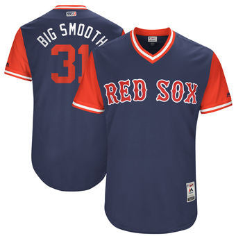 Drew Pomeranz Boston Red Sox Majestic Mens 2017 Big Smooth Players Weekend Authentic Jersey - Navy