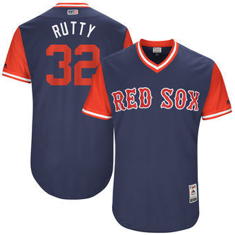 Josh Rutledge Boston Red Sox Majestic Mens 2017 Rutty Players Weekend Authentic Jersey - Navy
