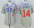 Ernie Banks #14 Chicago Cubs Majestic Mens 2016 Retired Cubs Limited Flex Base Jersey - Gray
