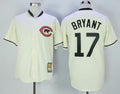 Kris Bryant #17 Chicago Cubs Majestic Mens Turn Back Clock Cooperstown Limited Jersey - Cream