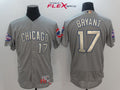 Kris Bryant #17 Chicago Cubs Majestic Mens 2017 World Series Champions Gold Limited Flex Base Jersey - Gray