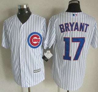 Kris Bryant #17 Chicago Cubs Mens 2015 Home Limited Cool Base Jersey - White