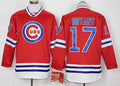 Kris Bryant #17 Chicago Cubs Mens Long Sleeve Limited Baseball Jersey - Red