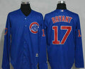 Kris Bryant #17 Chicago Cubs Majestic Mens Long Sleeve Limited Cool Base Jersey - Royal Blue
