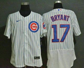Kris Bryant #17 Chicago Cubs Nike Mens Home Limited Flex Base Jersey - White