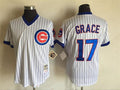 Mark Grace #17 Chicago Cubs Mitchell Ness Mens 1988 Pullover Throwback By Limited Jersey - White