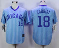 Light Blue #18 Chicago Cubs Mens 1988 Ben Zobrist Turn Back Limited Baseball Jersey