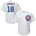 Ben Zobrist #18 Chicago Cubs Majestic Mens Home Limited Cool Base Player Jersey - White