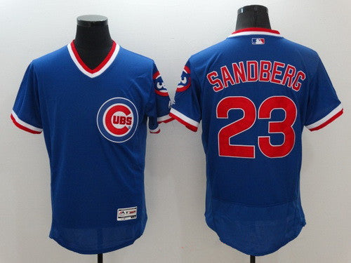 Ryne Sandberg #23 Chicago Cubs Majestic Mens 2016 Retired Pullover Flexbase Limited Baseball Jersey - Blue