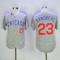 Ryne Sandberg #23 Chicago Cubs Majestic Mens 2016 Retired Road Flexbase Limited Baseball Jersey - Gray