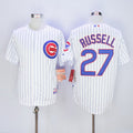 Chicago Cubs #27 Russell Mens Addison Home Limited Cool Base Baseball Jersey - White