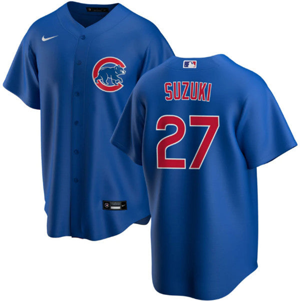 Seiya Suzuki #27 Chicago Cubs Mens Limited Cool Base Baseball Jersey - Royal